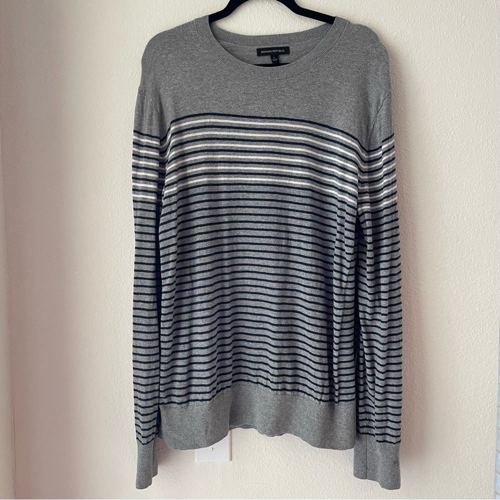 Banana Republic Horizontal Striped Sweater (Size L)